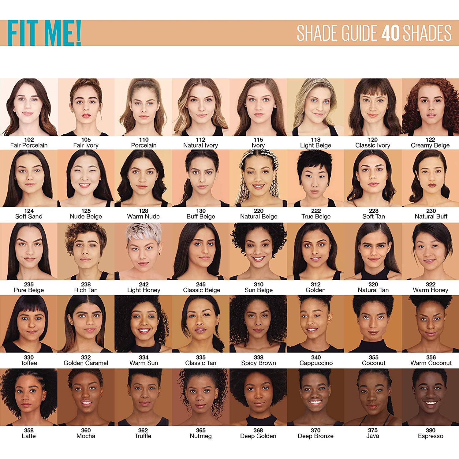 Maybelline New York Fit Me Matte + Poreless Liquid Foundation, Pouch Format, 105 Fair Ivory, 1.3 Ounce - Image 7